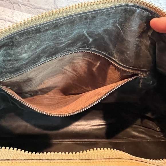 CELINE Brown Canvas + Leather Boston Bag - Picture 11 of 11